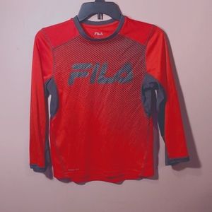 Boys athletic long sleeve shirt